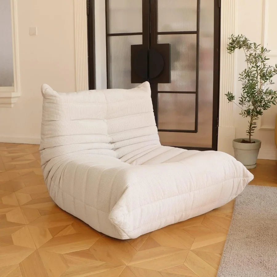Lounge in Retro Style! 🛋️ Togo Lazy Floor Sofa for Cozy Moments